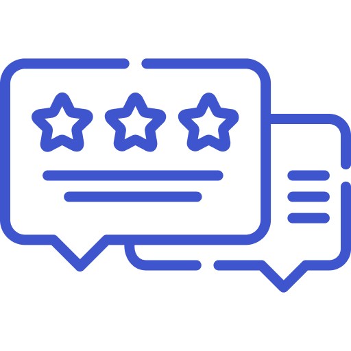 Kommentar-Icon als Symbol für Kundenbewertungen und Rückmeldungen bei Stahl Reinigungsservice.