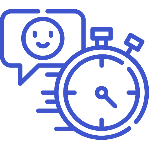 Uhr-Icon als Symbol für schnelle Terminvergabe und flexible Reinigungszeiten bei Stahl Reinigungsservice.